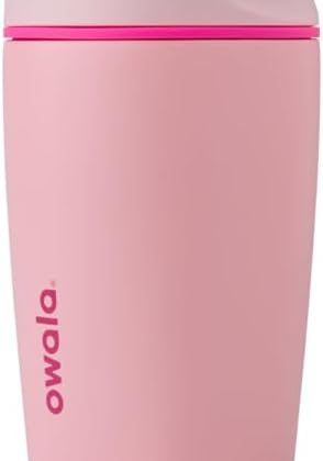 Owala SmoothSip Slider Insulated Stainless Steel Coffee Tumbler,