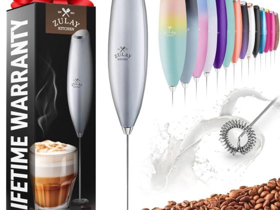 Zulay Powerful Milk Frother for Coffee with Upgraded Titanium Motor