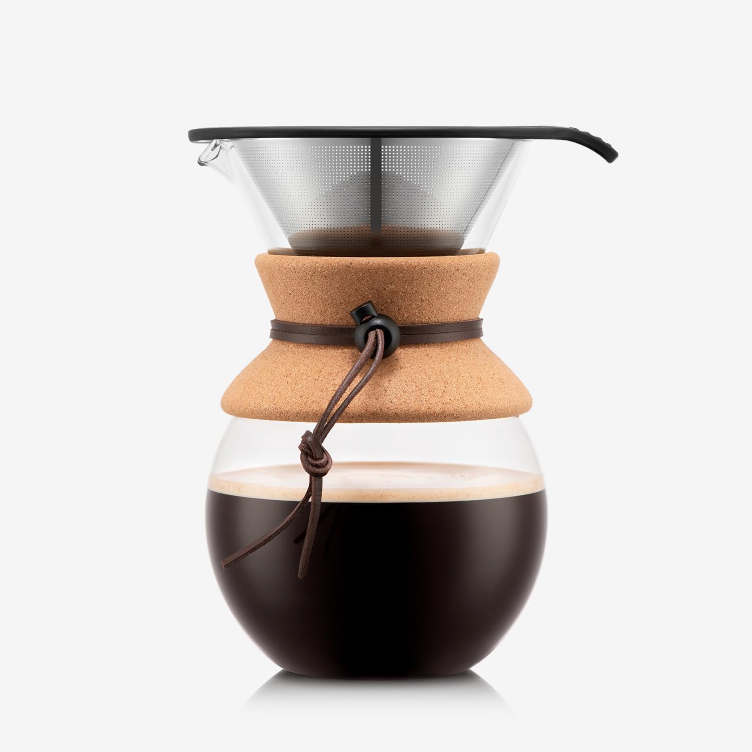 Bodum 34oz Pour Over Coffee Maker, High-Heat Borosilicate Glass