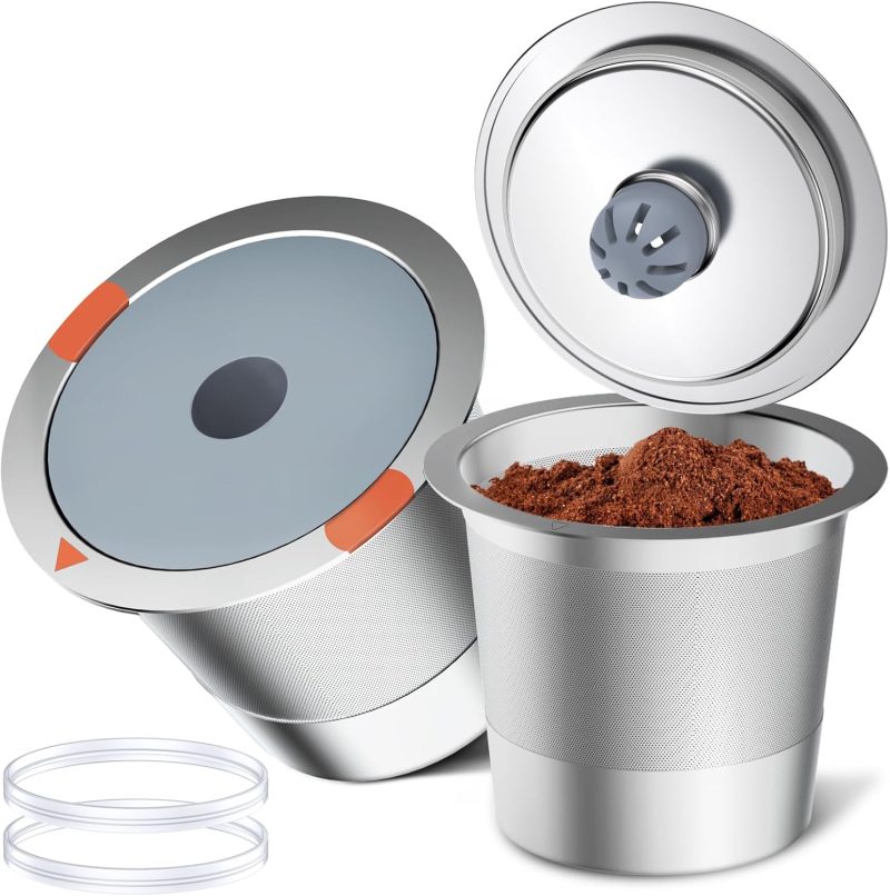 Noalto Reusable K Cups and Coffee Pods,Universal stainless steel k