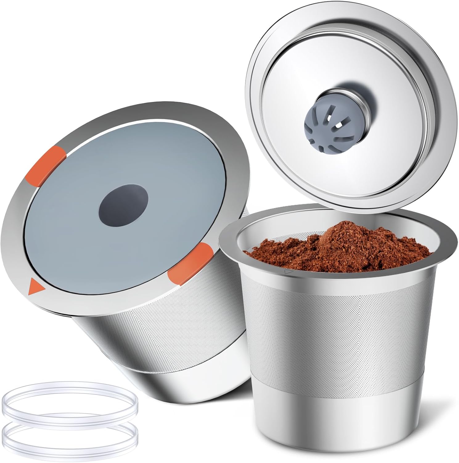 Noalto Reusable K Cups and Coffee Pods,Universal stainless steel k