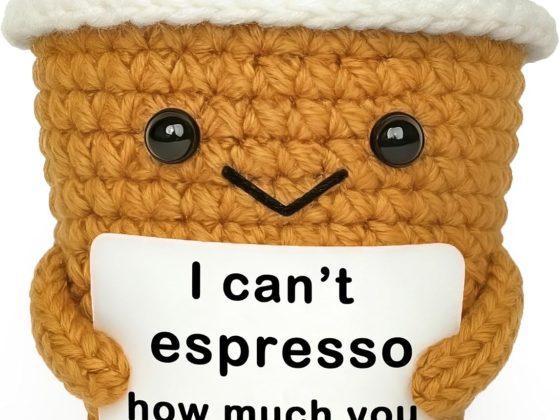 Coffee Lovers Gifts for Women Men, Positive Animals Crochet