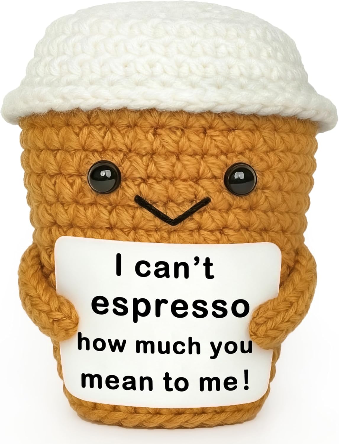 Coffee Lovers Gifts for Women Men, Positive Animals Crochet