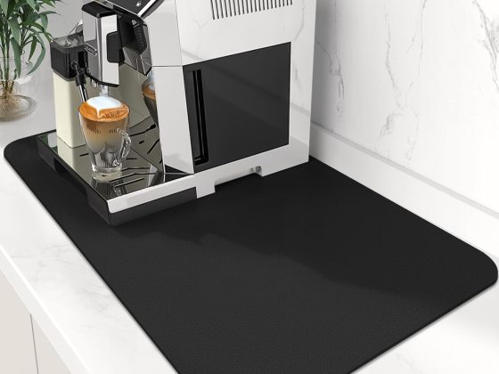 WISELIFE Coffee Mat Super Absorbent Dish Drying Mat Coffee Bar