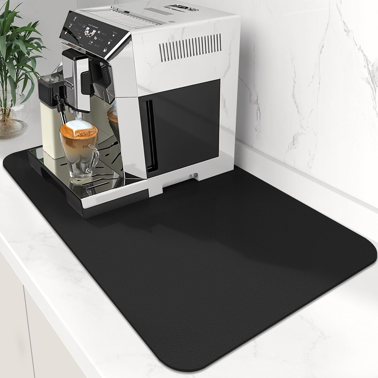 WISELIFE Coffee Mat Super Absorbent Dish Drying Mat Coffee Bar