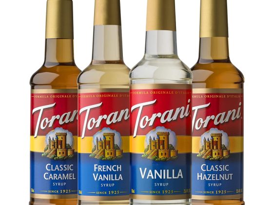 Torani Variety Pack Caramel, French Vanilla, Vanilla & Hazelnut,