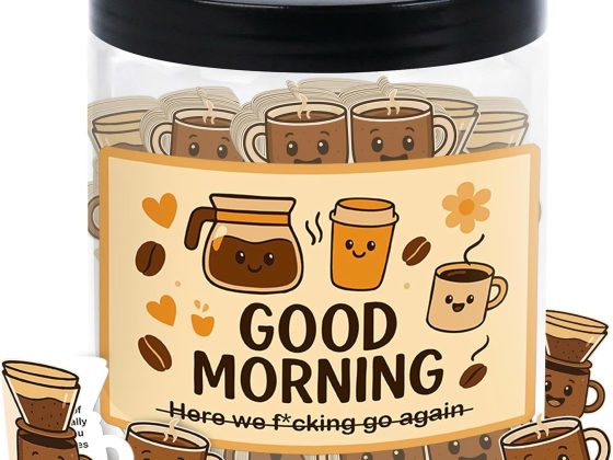 Positive Coffee Jar with 60 Affirmation Cards, Coffee Gifts For