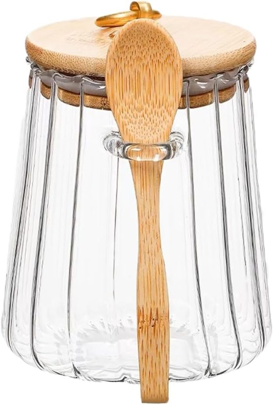 CNWSGEM Sugar Bowls Sugar Container 25.36 FL OZ Glass Coffee