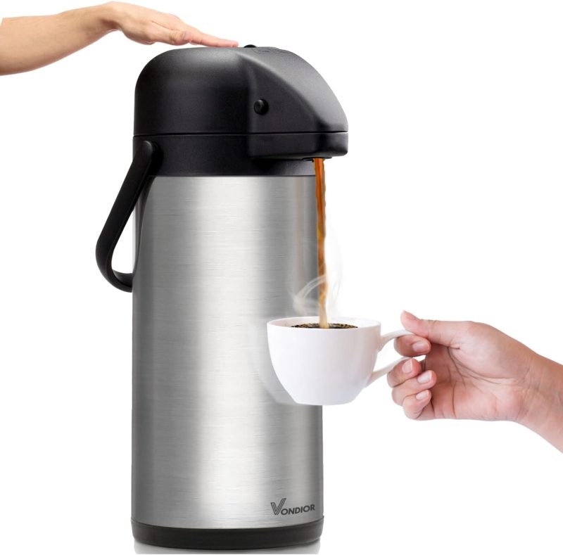 Coffee Carafe for Keeping Hot – 102oz/3L Airpot Coffee Dispenser