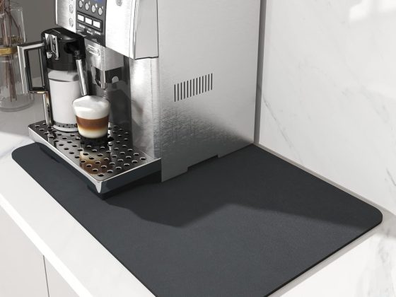 AMOAMI Dish Drying Mat for Kitchen Counter-Coffee Mat Bar