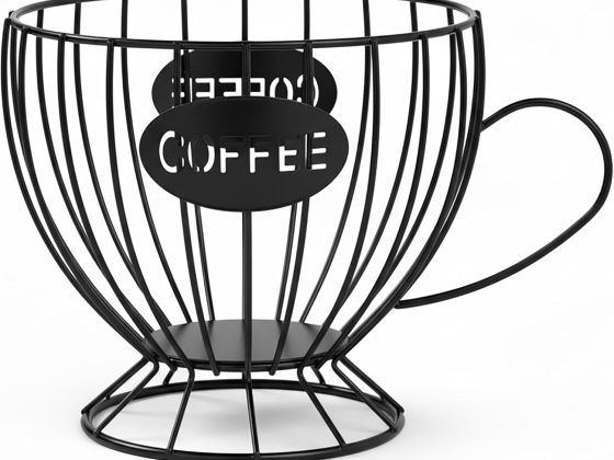 Metal Coffee Pod Holder, Large Capacity Capsule Storage Basket for