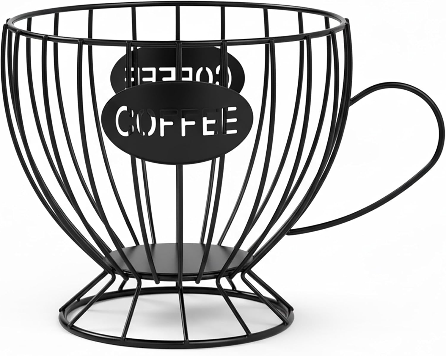 Metal Coffee Pod Holder, Large Capacity Capsule Storage Basket for