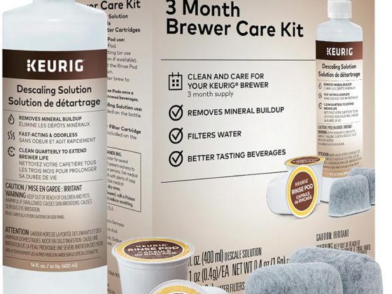 Keurig 3-Month Brewer Maintenance Kit Includes Descaling Solution,