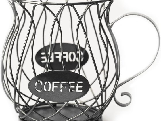 Metal Coffee Pod Holder, Large Capacity Capsule Organizer Basket