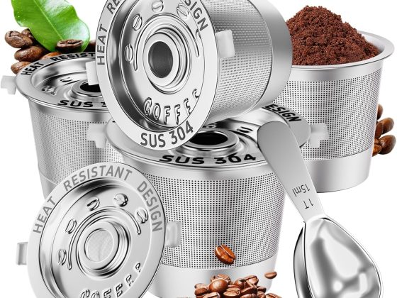 4 Pack Reusable K Cups Coffee Pods for Keurig 1.0: Stainless Steel
