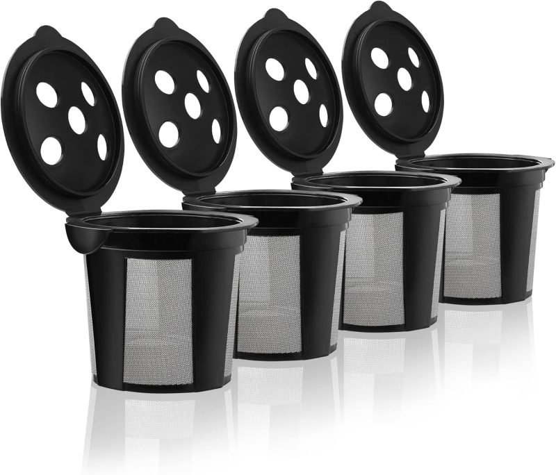4 Reusable K Cups for Keurig K Supreme, K Supreme Plus, K Slim with