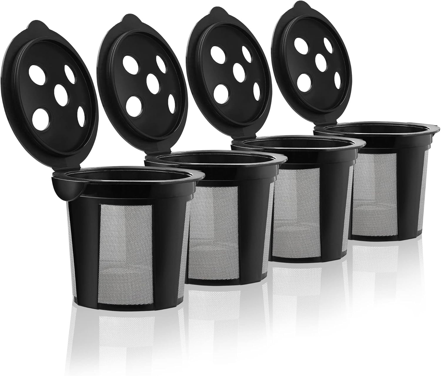 4 Reusable K Cups for Keurig K Supreme, K Supreme Plus, K Slim with