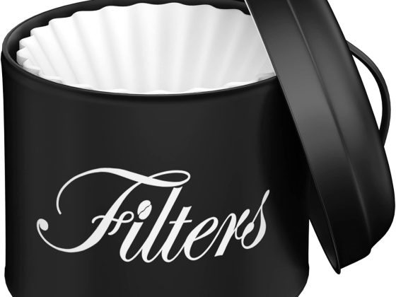 Coffee Filter Holder with Lid, Basket Storage Container for