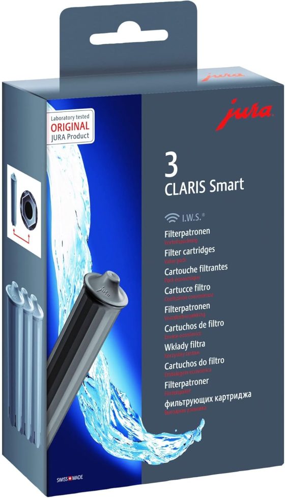 Jura 71794 “Claris Smart Filter Cartridge, Grey, 3-Piece, 5 x 10 x