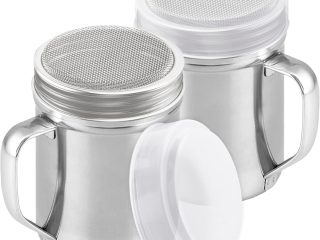 CUSINIUM Powdered Sugar Shaker Duster – With Handle – Cinnamon