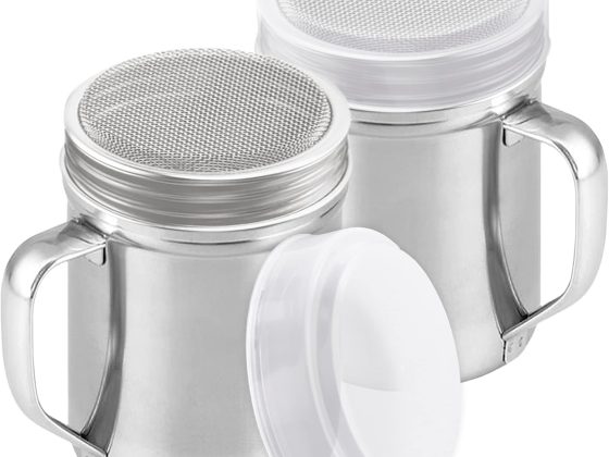 CUSINIUM Powdered Sugar Shaker Duster – With Handle – Cinnamon