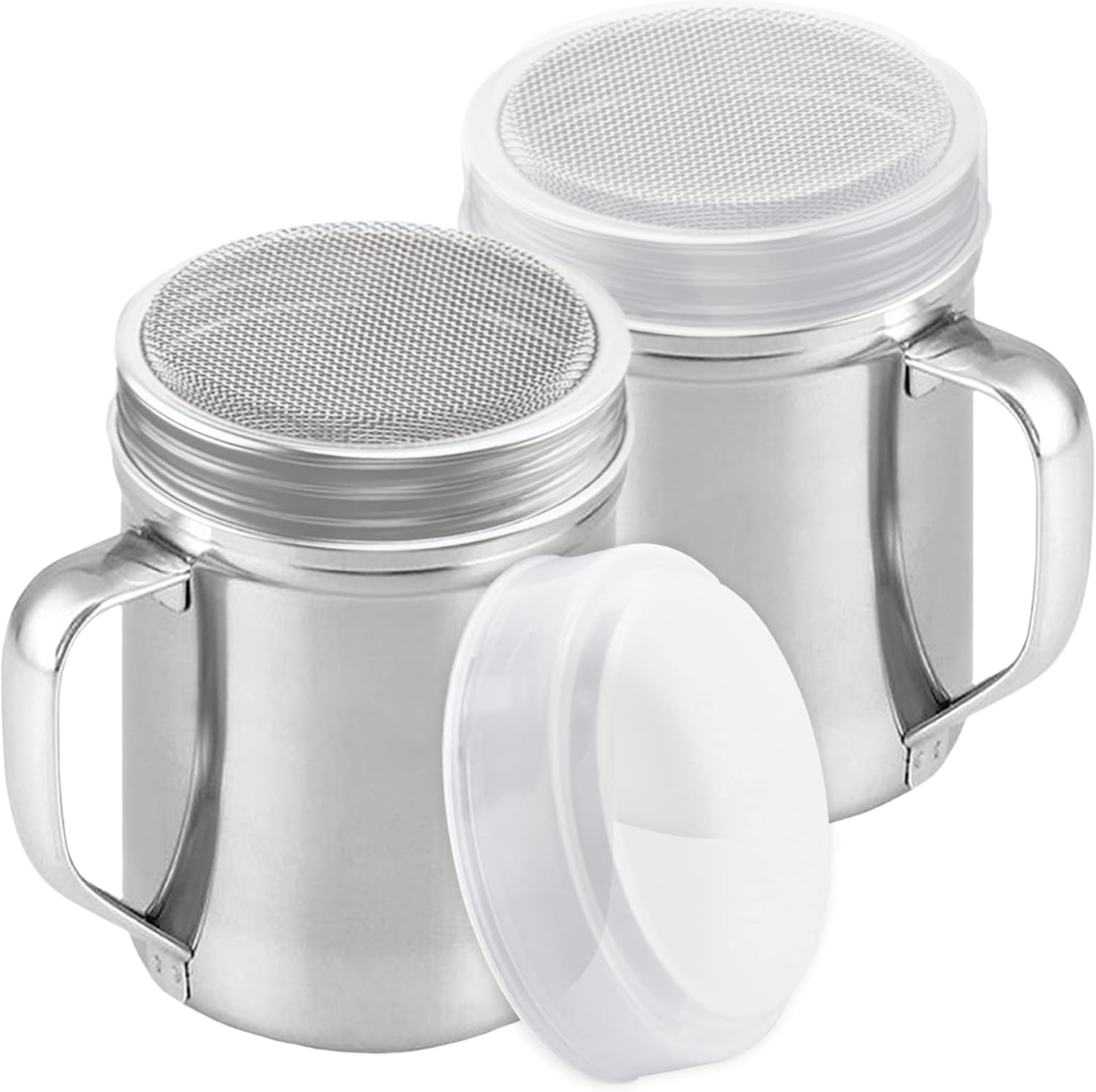 CUSINIUM Powdered Sugar Shaker Duster – With Handle – Cinnamon