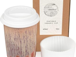 NOVA CERAMICS Travel Coffee Cup– Travel Coffee Tumbler – On the Go