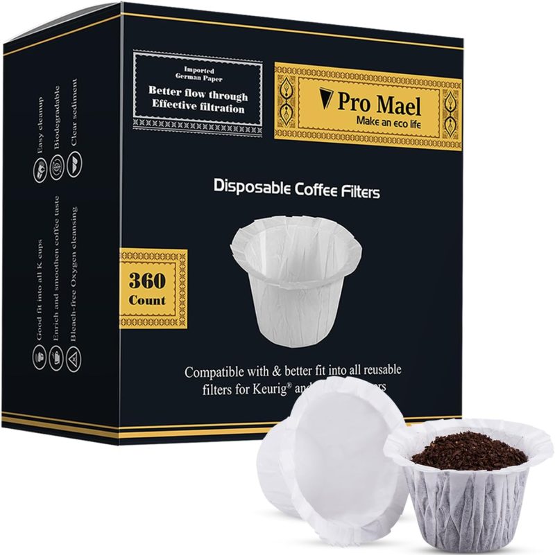 Pro Mael 360 Count Disposable K Cup Filters, Coffee Filter Paper