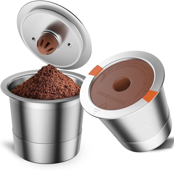 RETHONE K Cup Reusable Coffee Pods, Stainless Steel Reusable K Cups