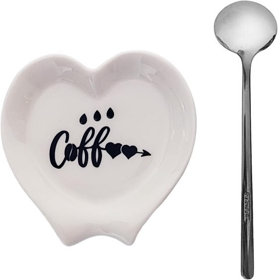 Heart-shaped Coffee Spoon Rest, Mini Coffee Spoon Holder, Small