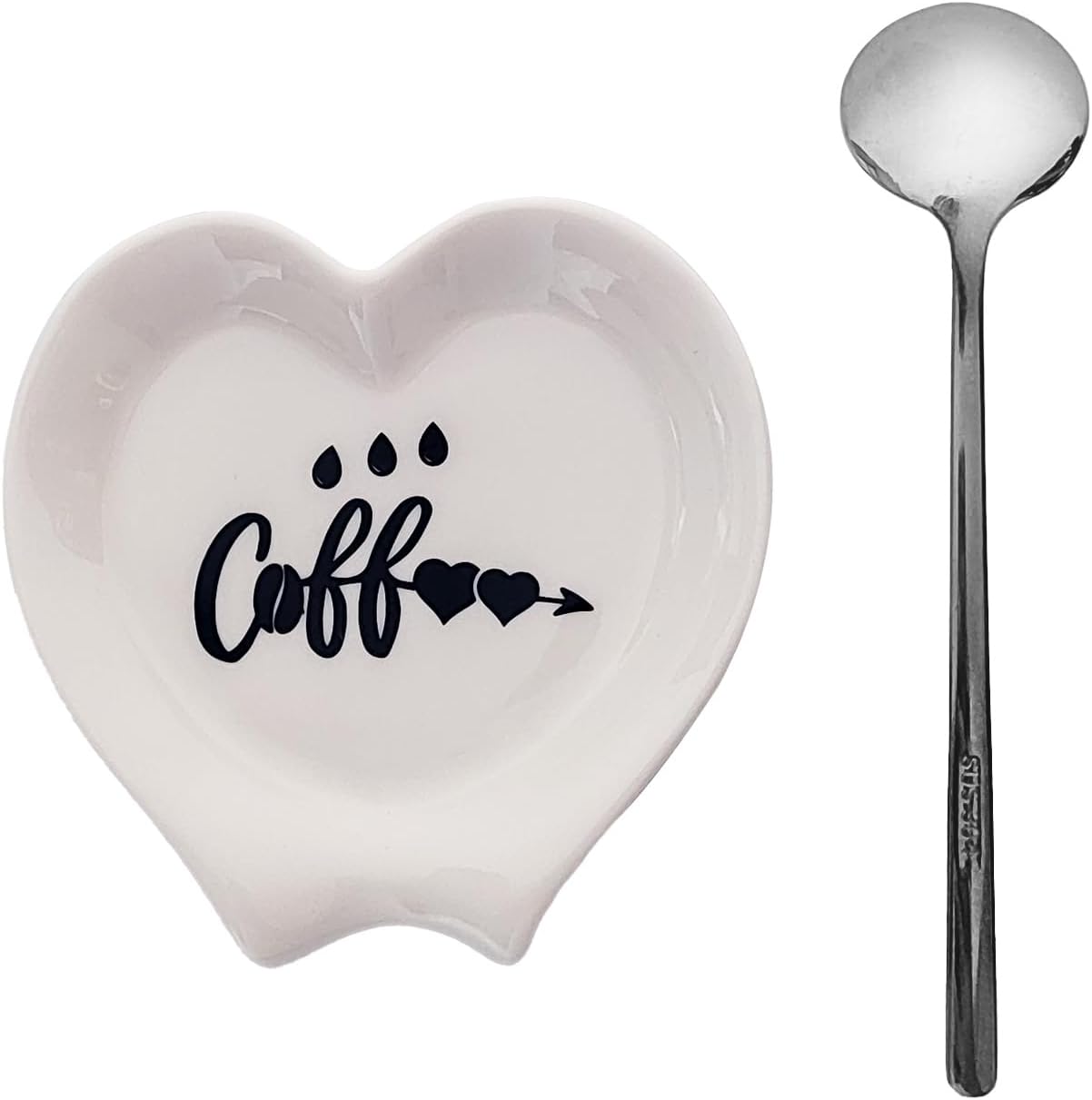 Heart-shaped Coffee Spoon Rest, Mini Coffee Spoon Holder, Small