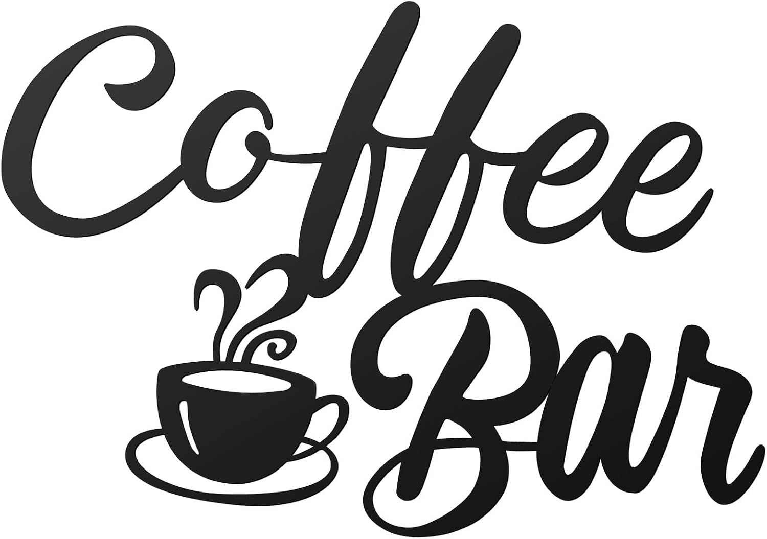 Shimeyao Coffee Bar Accessories Coffee Bar Sign for Wall Metal