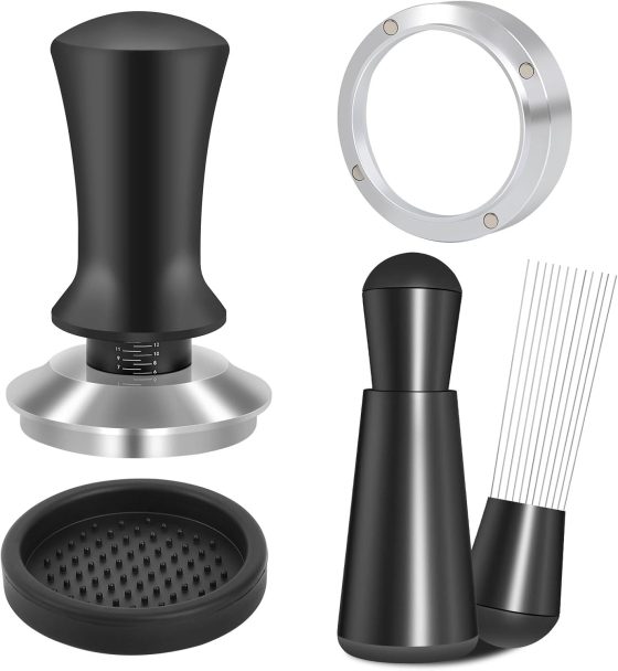 Reoszeank 51mm Espresso Accessories Kit, Spring Loaded Calibrated