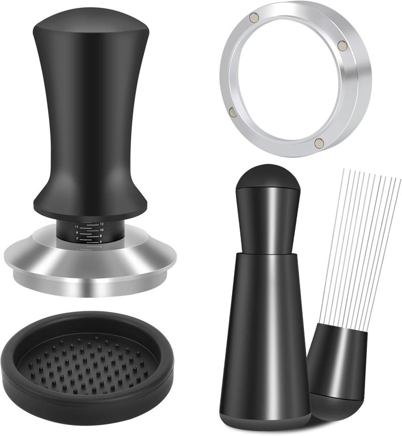 Reoszeank 51mm Espresso Accessories Kit, Spring Loaded Calibrated