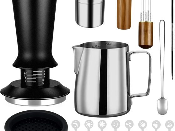 23Pcs Espresso Accessories, 51mm Coffee Espresso Tamper Kit,