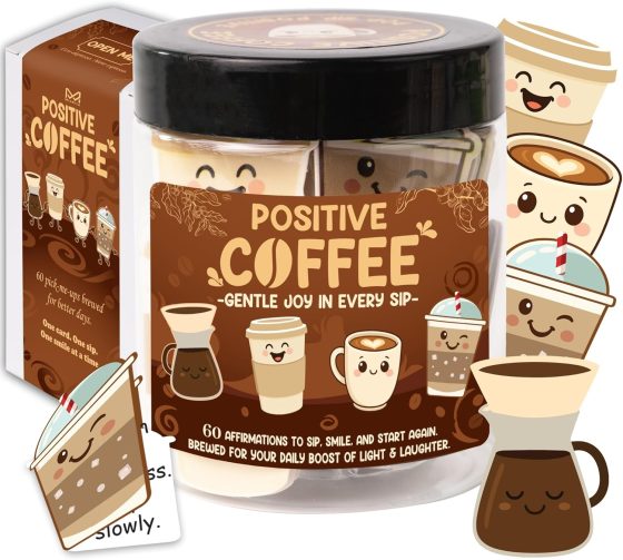 Emotional Support Coffee Jar – Funny Coffee Gifts for Women & Men,