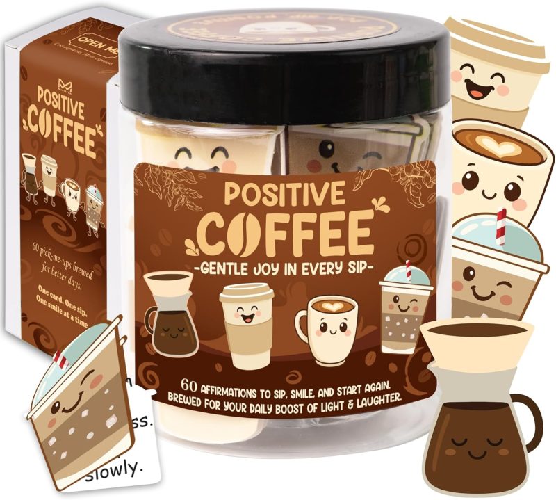 Emotional Support Coffee Jar – Funny Coffee Gifts for Women & Men,
