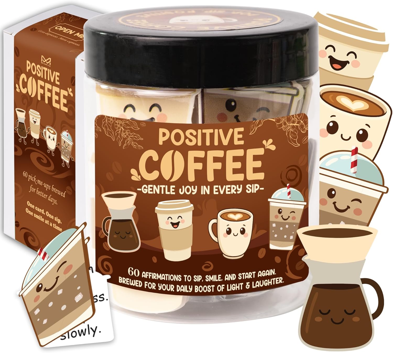 Emotional Support Coffee Jar – Funny Coffee Gifts for Women & Men,
