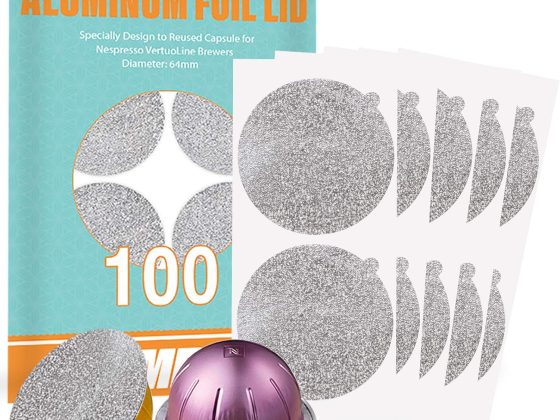 CAPMESSO Aluminum Foils Lids to Reuse Vertuoline Capsules Coffee