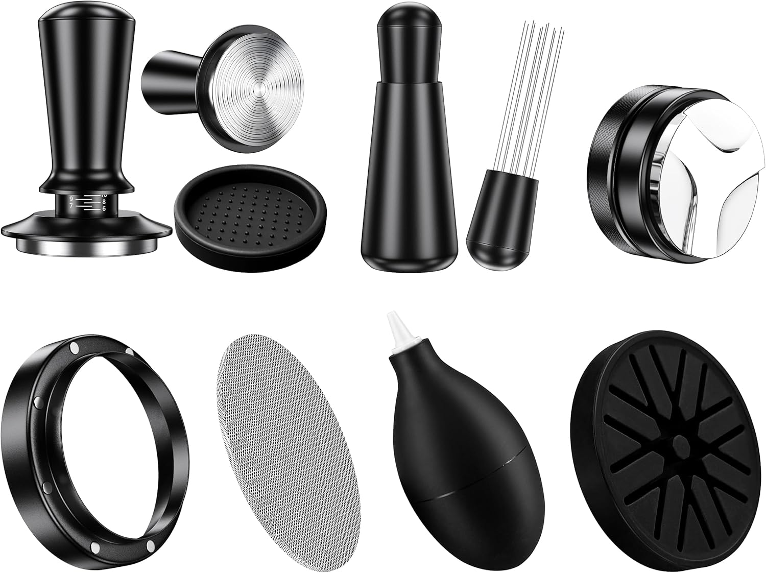 8 Pack Espresso Accessories Kit,51mm Espresso Tool Kit | Coffee