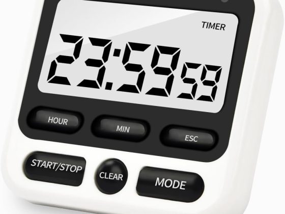 Digital Kitchen Timer with Mute/Loud Alarm,Count Up/Down, 24 Hour