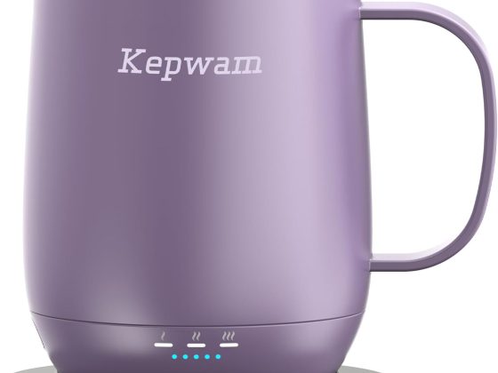 Kepwam Self Heating Coffee Mug T2, 16oz Smart Heated Coffee Mug,