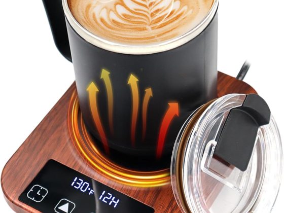 Coffee Mug Warmer & Mug Set for Desk, 9 Temp Electric Coffee Cup