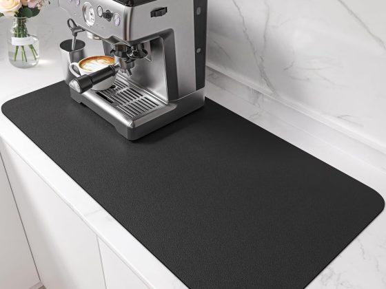 PoYang 31.5″x17″ Coffee Mat X-Large, Coffee Bar Accessories for