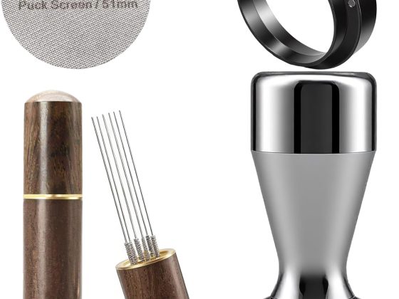51mm Espresso Accessories Kit, Espresso Tamper Set with WDT Tool,