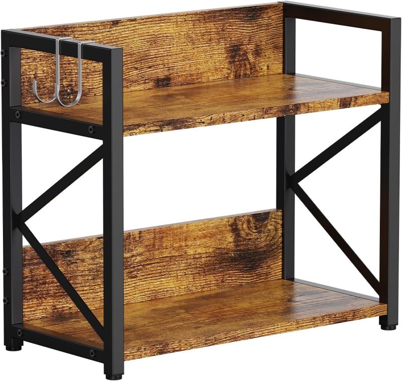 RUILALIFE 2 Tier Kitchen Counter Shelf Organizer, Coffee Bar