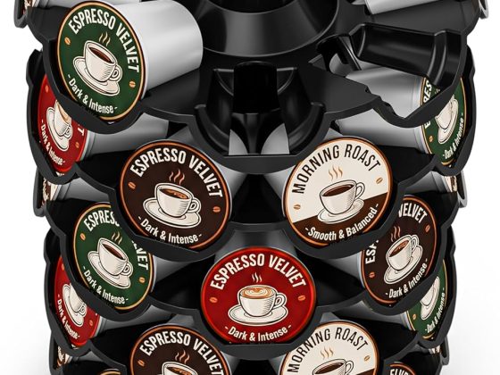 EVERIE Coffee Pod Carousel Organizer for Countertop, Holds 40