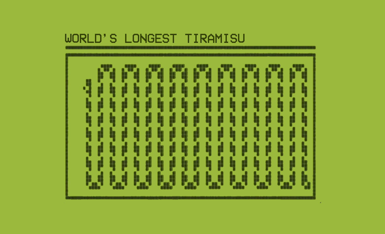 World’s Longest Tiramisu Is Over A Quarter Mile Lengthy