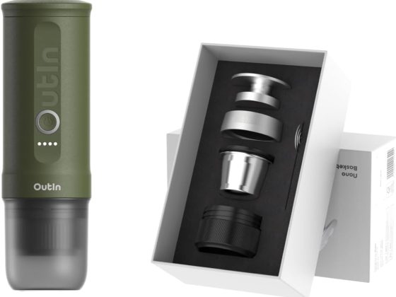 OutIn Nano Complete set Portable Espresso Machine with Double Shot