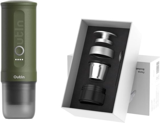 OutIn Nano Complete set Portable Espresso Machine with Double Shot